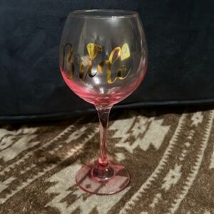 Bride wineglass
